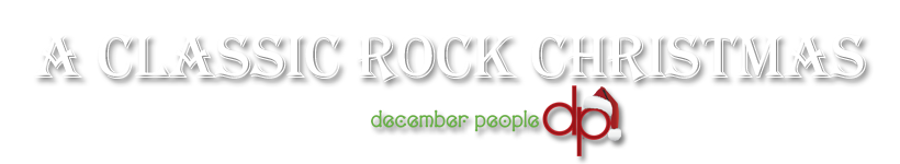 This is the sites logo banner.  The D and P logo with a Santa hat sitting on the P.  The banner says A Classic Rock Chistmas performed by december people.